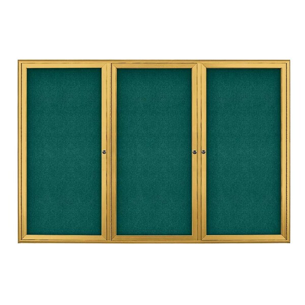 Sliding Door Indoor Enclosed Corkboard, 9